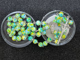 Mary, Star of the Sea Rosary(8mm beads, 50g) Blue Green Rosary