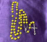 Yellow Rhinestone Rosary