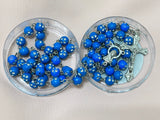 Blue Rhinestone Rosary