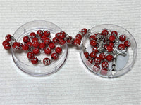 Red Rhinestone Rosary (Simple)