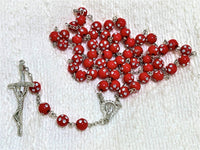 Red Rhinestone Rosary (Extra)