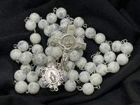 White Immaculate Conception Rosary(10mm beads, 90g)