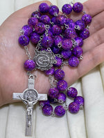 Purple Buds Rosary(10mm beads, 90g) Violet Rosary