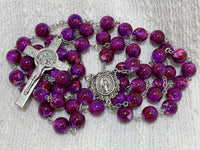 Mirror of Justice Rosary(10mm beads, 90g) - Scarlet Rosary